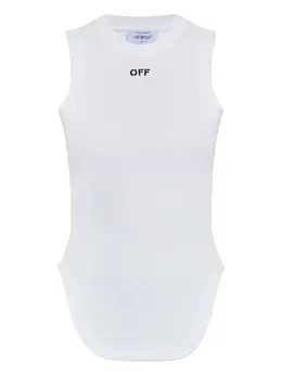 Off-White: Хлопковая майка 