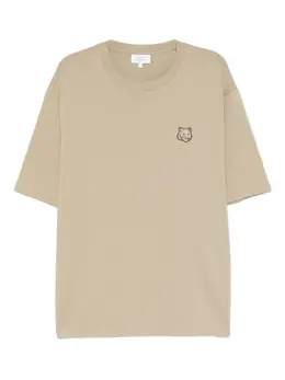 Maison Kitsuné: Бежевая футболка 