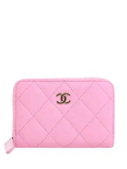 CHANEL Pre-Owned: Розовый кошелёк 