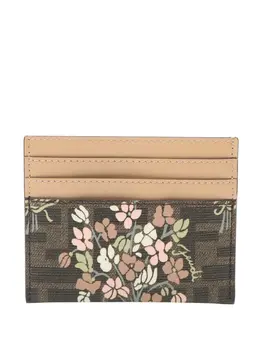 Fendi Pre-Owned: Картхолдер с цветочным принтом 