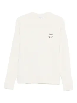 Maison Kitsuné: Белый свитер 