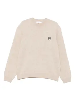 Maison Kitsuné: Бежевый свитер 