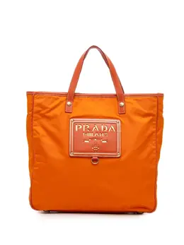 Prada Pre-Owned: Оранжевая сумка 
