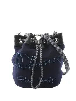 CHANEL Pre-Owned: Голубая сумка 