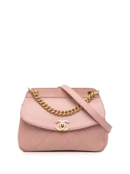 CHANEL Pre-Owned: Розовая сумка через плечо 