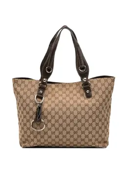 Gucci Pre-Owned: Серебристая сумка-шоппер 