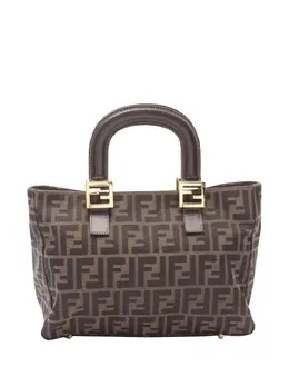 Fendi Pre-Owned: Коричневая сумка-шоппер 