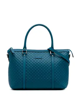 Gucci Pre-Owned: Голубая сумка 