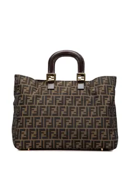Fendi Pre-Owned: Коричневая сумка-шоппер 