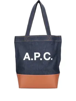 A.P.C.: Голубая сумка-шоппер 