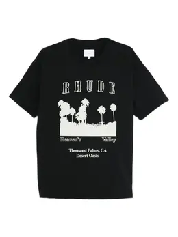 RHUDE: Футболка с принтом 