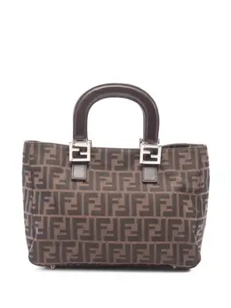 Fendi Pre-Owned: Коричневая сумка-шоппер 