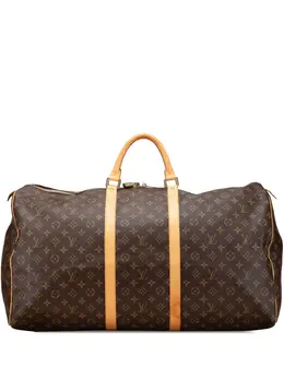 Louis Vuitton Pre-Owned: Коричневая дорожная сумка 