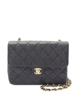 CHANEL Pre-Owned: Чёрная сумка через плечо 