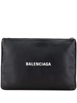 Balenciaga Pre-Owned: Чёрный клатч 