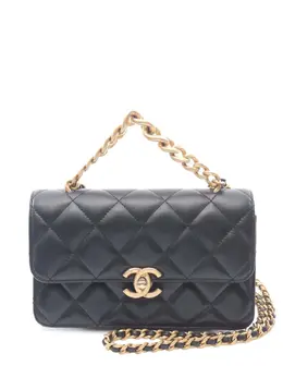 CHANEL Pre-Owned: Чёрная сумка 