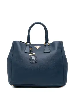 Prada Pre-Owned: Голубая сумка-шоппер 