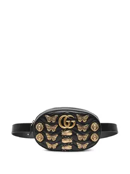 Gucci Pre-Owned: Чёрная поясная сумка 