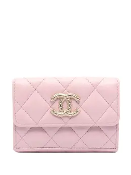 CHANEL Pre-Owned: Розовый кошелёк 