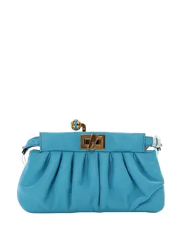 Fendi Pre-Owned: Голубой клатч 