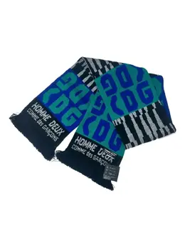 Comme des Garçons Homme Deux: Голубой шарф 