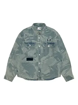 AAPE BY *A BATHING APE®: Светлая рубашка 