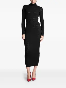 Balmain: Платье с открытой спиной 