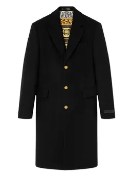 Versace: Однобортное пальто 
