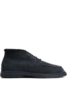 Tod's: Синие ботинки 