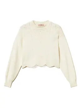 TWINSET: Белый свитер 