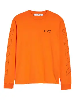 Off-White: Футболка  Arrows с длинным рукавом