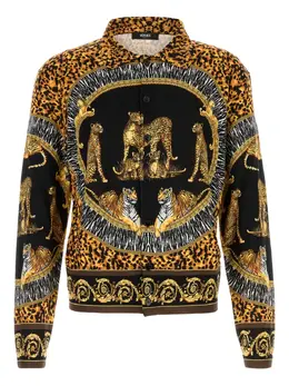 Versace: Шёлковая рубашка 