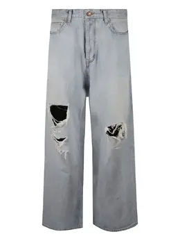 Balenciaga: Рваные джинсы 