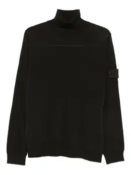 Stone Island: Чёрный свитер 