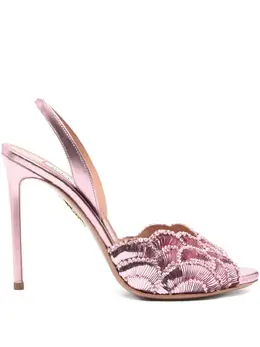 Aquazzura: Розовые сандалии 