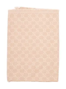 Gucci: Розовый шарф  GG