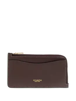 Coach: Коричневый картхолдер 