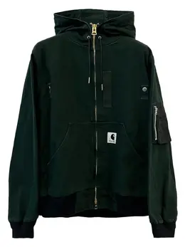 sacai: Свитер с капюшоном 