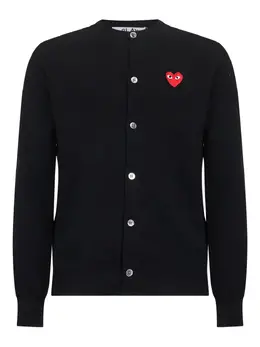 Comme Des Garçons Play: Кардиган  Heart на пуговицах