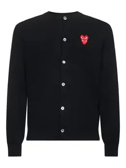 Comme Des Garçons Play: Кардиган  Heart на пуговицах