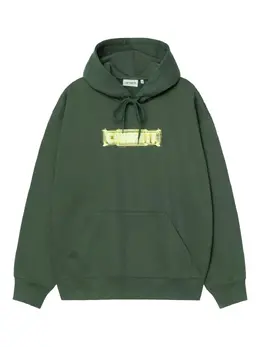 Carhartt WIP: Зелёная толстовка 