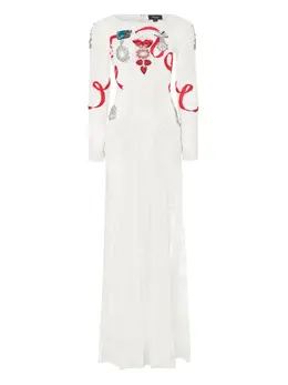 Temperley London: Платье с растительным принтом 