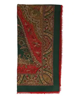 Gucci Pre-Owned: Зелёный шарф 