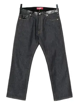 Junya Watanabe MAN: Кожаные джинсы 