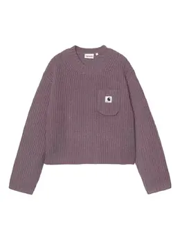 Carhartt WIP: Фиолетовый свитер 