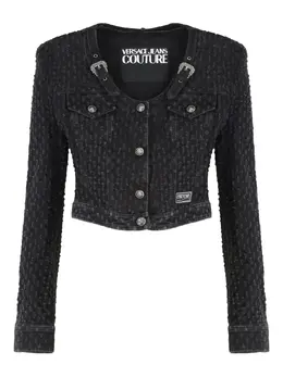 Versace Jeans Couture: Чёрная куртка 