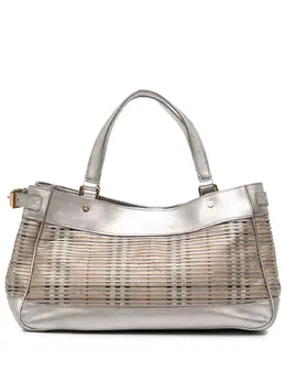 Burberry Pre-Owned: Серебристая сумка 
