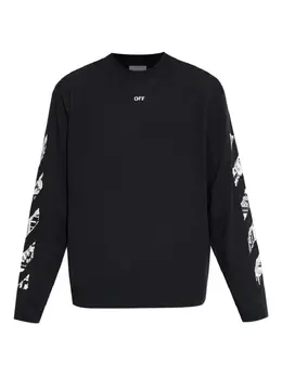 Off-White: Футболка с длинным рукавом 