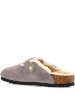 Birkenstock: Фиолетовые сабо  Boston