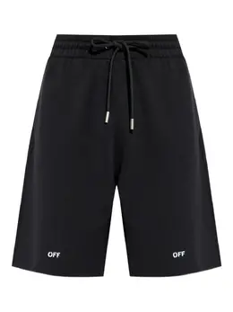Off-White: Шорты с принтом 